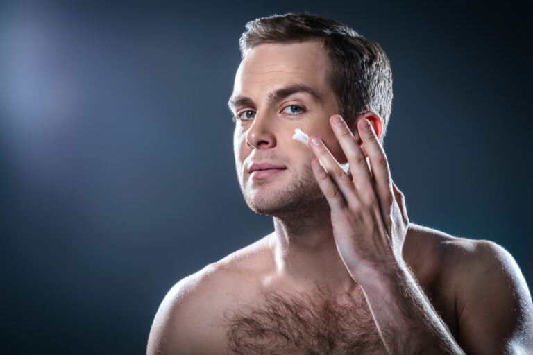 man-met-gevoelige-huid