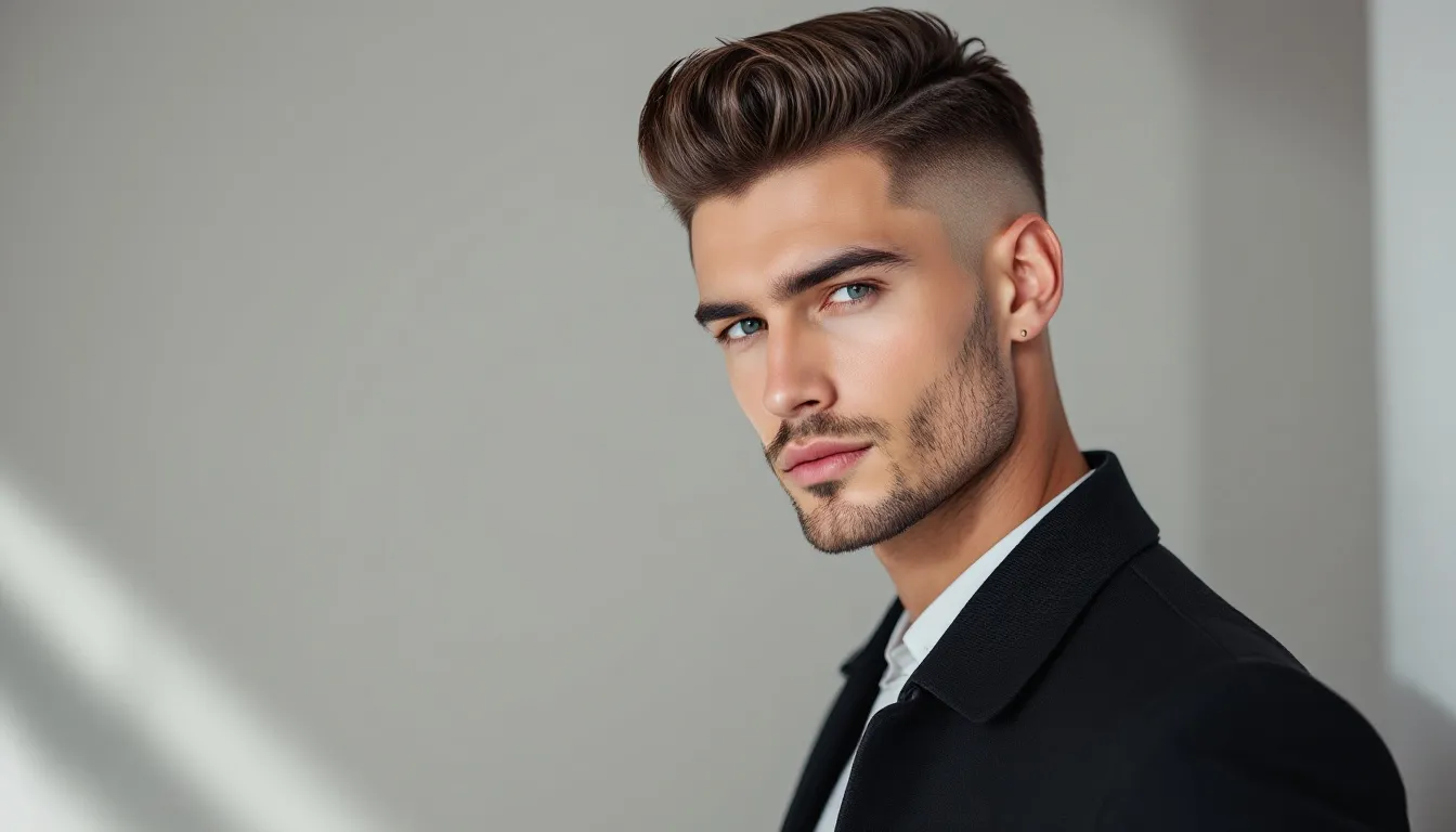 An example of a taper fade haircut showcasing a clean and stylish look.