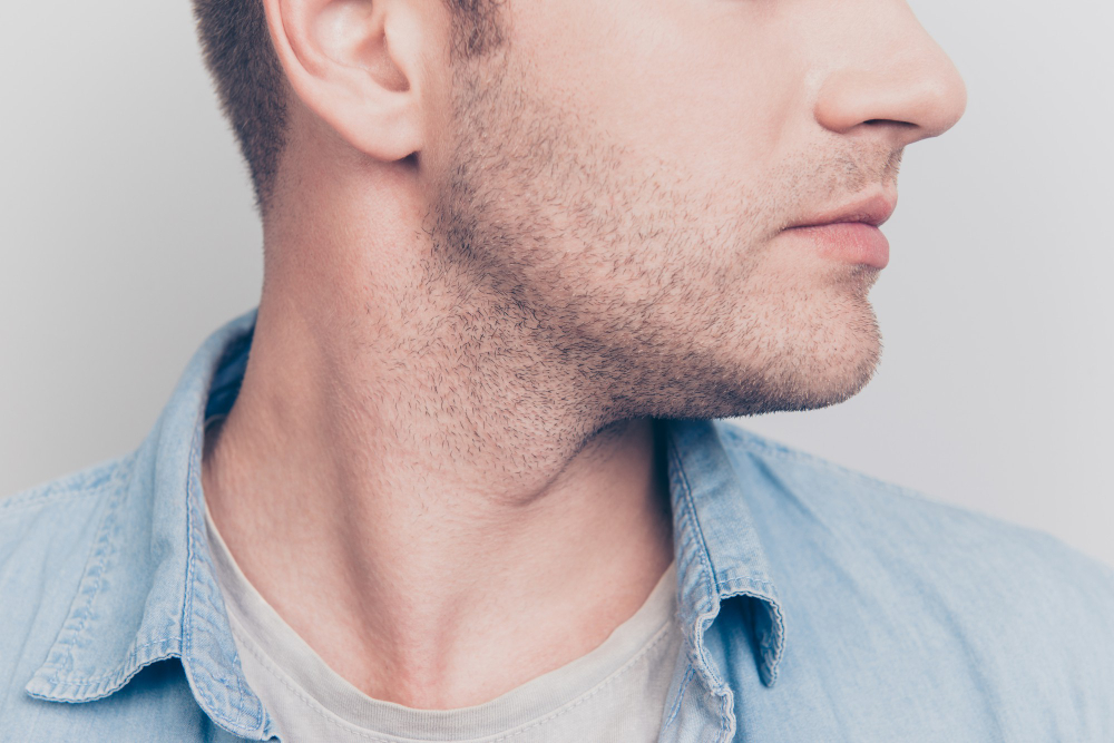 short sideburns